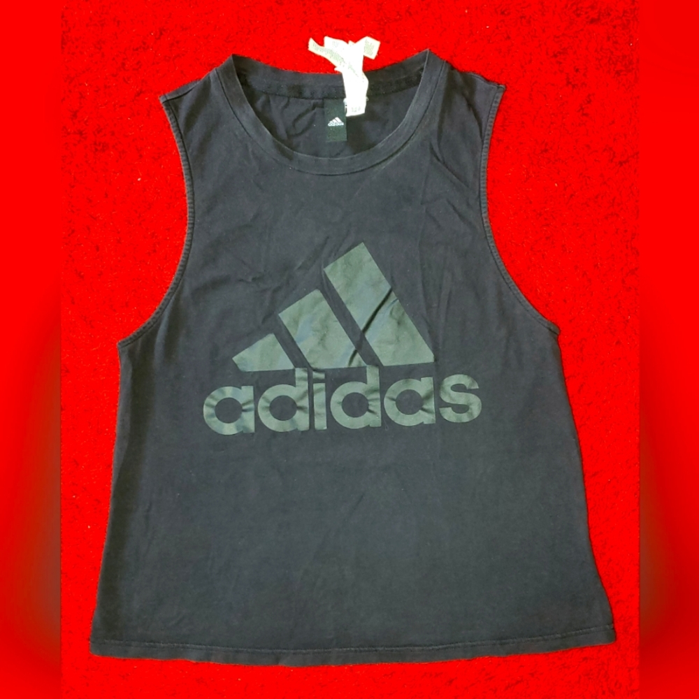 Adidas Kids Black Sleeveless Top